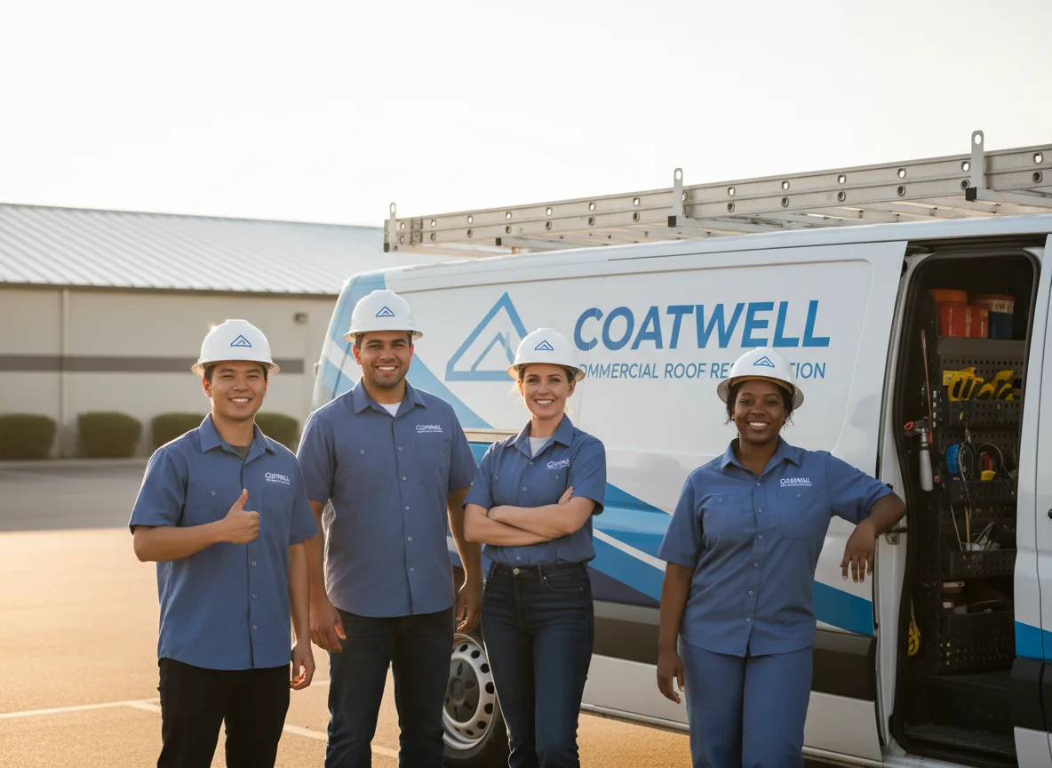 Commercial roof coating company in Gordonville, TX