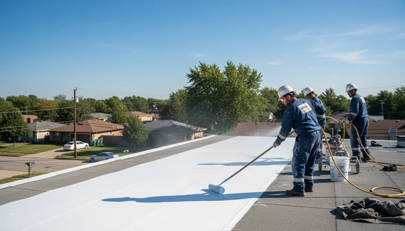 Commercial roof coating in Gordonville, TX near me